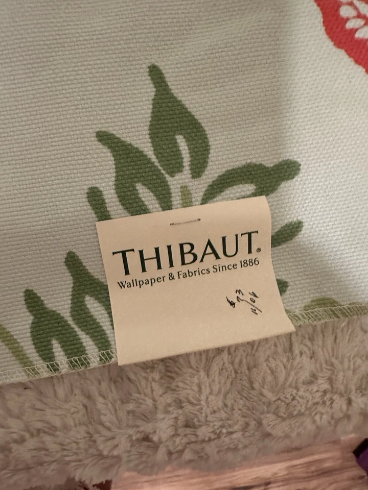 Thibaut Fabric Sample Waterlily Collection Mimosa 24” X 24” - Image 3 of 4