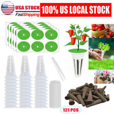 121pcs Seed Pod Kit Hydroponics Garden Accessories Grow Anything Kit Sponge Dome 0.16 per gallon