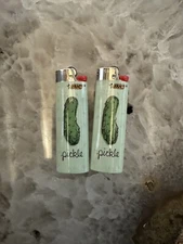 SET Of 2 BIC LIGHTER Pickle Rick and Jerkin My Gherkin Joe Morty Dirt