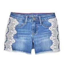 Vigoss Little girl jean shorts with embroidery detailing size 6 D2