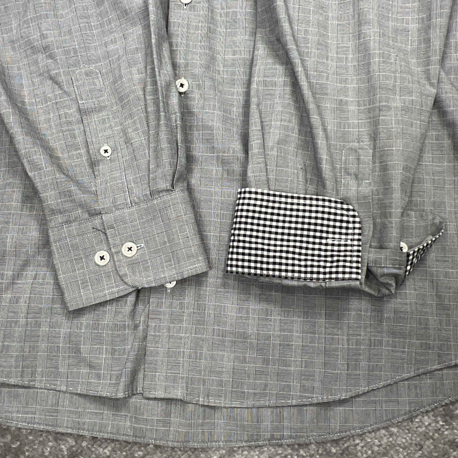 FILA Camicia The Saville Row Company uomo 18 18 5 34 35 nera manica lunga abbottonata