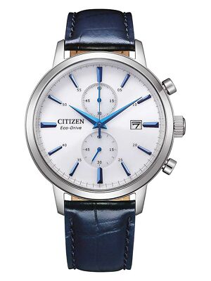 Citizen CA7069-16A Herrenuhr Lederarmband Eco Drive schwarz