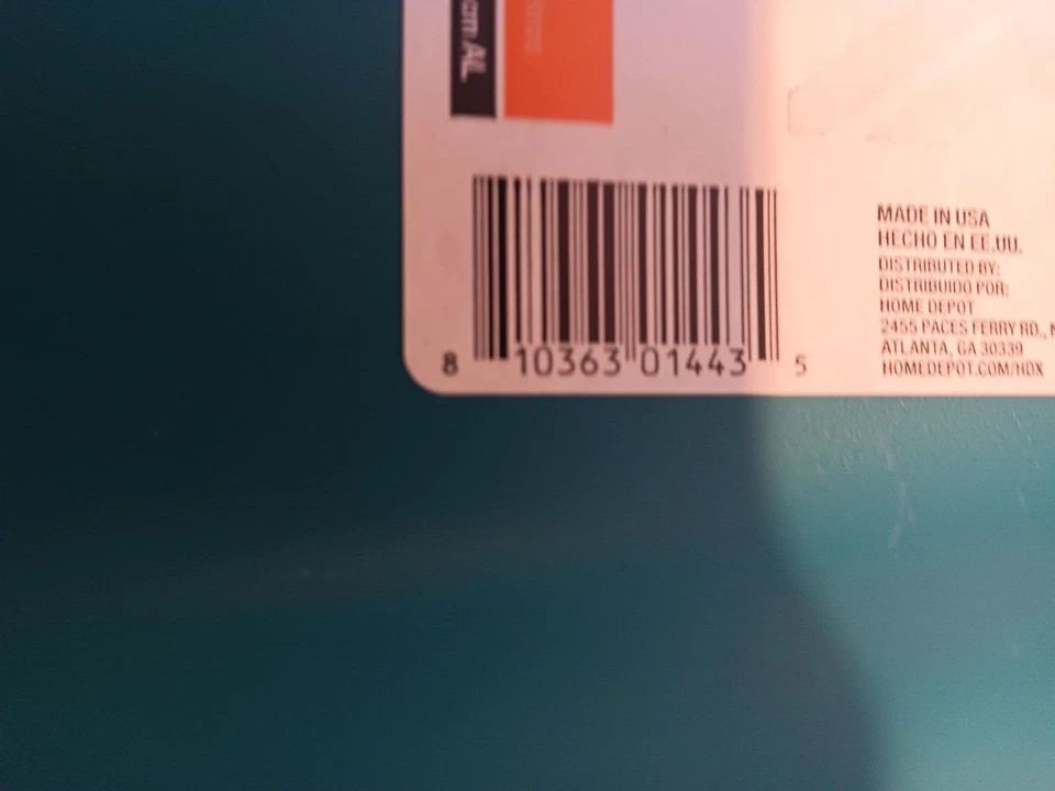 HDX CAIXA DE ARMAZENAMENTO AZUL RETANGULAR RESISTENTE, 19,4" x 31" x 17" com TAMPA, 30 GAL/EUA - Imagem 3 de 4