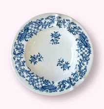 Vintage Blue Floral Ashtray Villeroy & Boch Porcelain Ladies  Valeria Germany