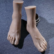 Silicone Feet Men Model Mannequin Legs EUR44 Foot Lifelike Display Male