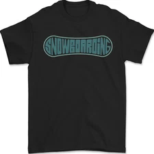 Snowboarding Snow Board Mens T-Shirt 100% Cotton