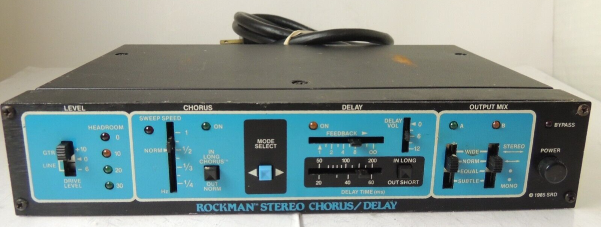 Vintage Rockman Stereo Chorus/Delay Effects Processor Tom Scholz  