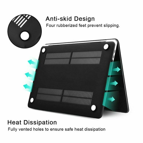 2in1 Cartoon Panda Rubberized Hard Cut Out Case KB Cover For New Macbook Air Pro - Picture 5 of 10