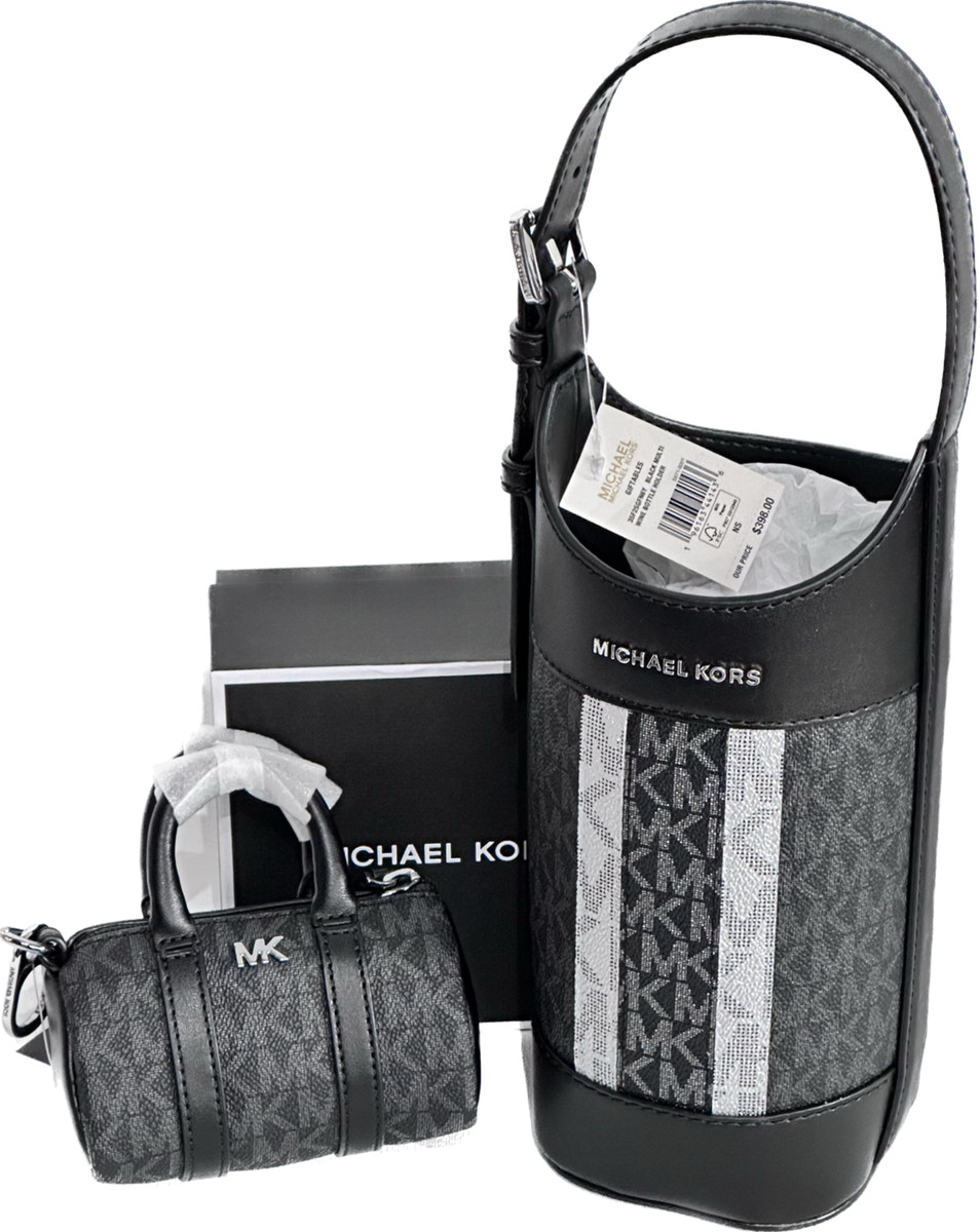 Michael Kors MK Giftables Luggage Color Wine Bottle Holder