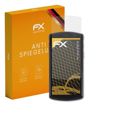 atFoliX 2x Displayfolie für Urovo DT50 5G Schutzfolie matt&stoßfest Folie