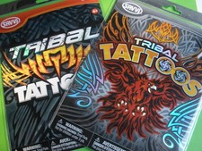 2 pkgs SAVVI Temporary TRIBAL TATTOOS 86+ Assorted Tattoos USA Made