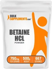 Betaine Hydrochloride Powder 750Mg Nutritional Supplement For Health And Well...