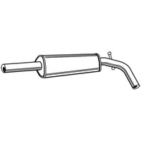 Walker MittelschalldäMpfer SchalldäMpfer FüR VW Lupo 6X1 6E1 Seat Arosa 6H 22058