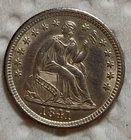 1841 Seated Liberty Dime, AU