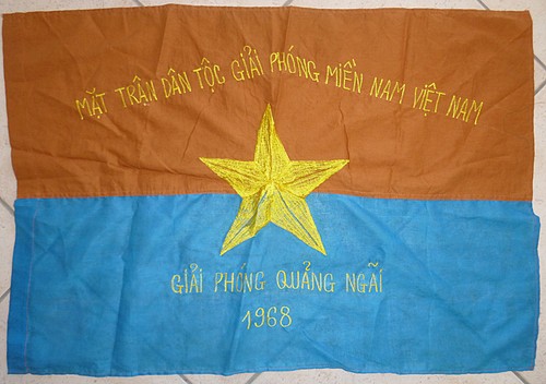 Quang Ngai - NLF - Viet Cong Flag - VC - TET OFFENSIVE 1968 - Vietnam War, F.144