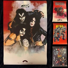 6 Kiss Posters 70’s 80’s Era 24x36 Some Bigger But Most All 24x36 All 6 Posters