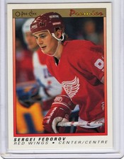 1990-91 O-Pee-Chee Premier #30 Sergei Fedorov RC Rookie Card!!. rookie card picture