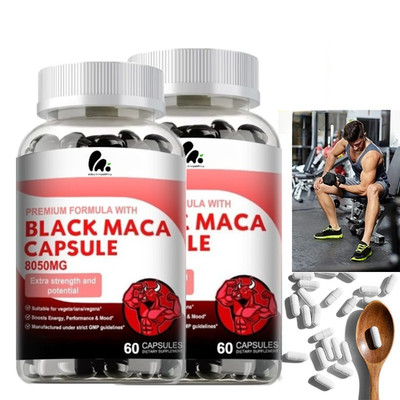Black Maca Capsules   Increase energy, improve mood, boost performance