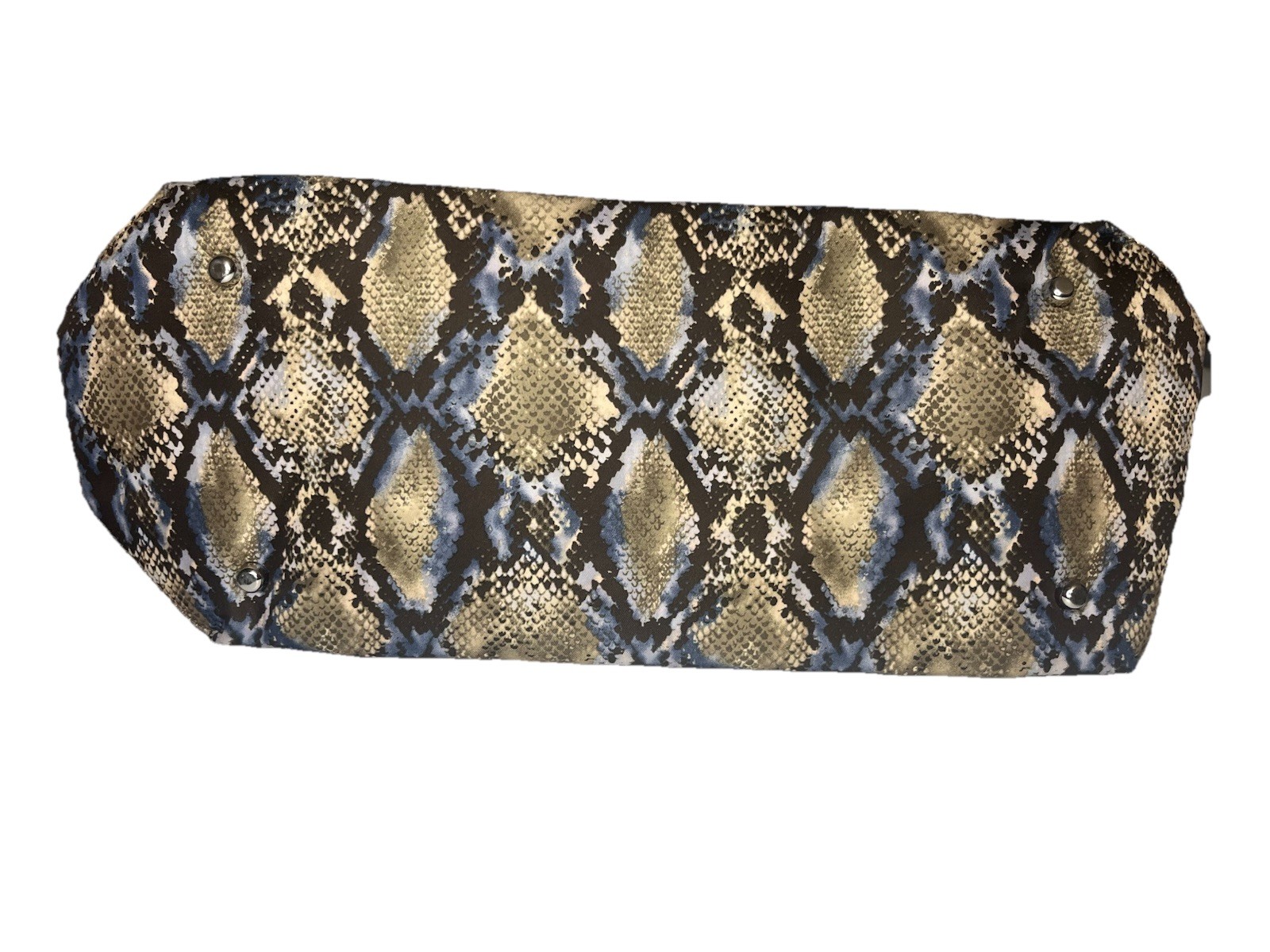 Tumi Nylon Tote Bag Snake Python Print Travel Lug… - image 5