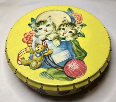 Cat Tin Victorian Collectible Crownford Giftware Hong Kong