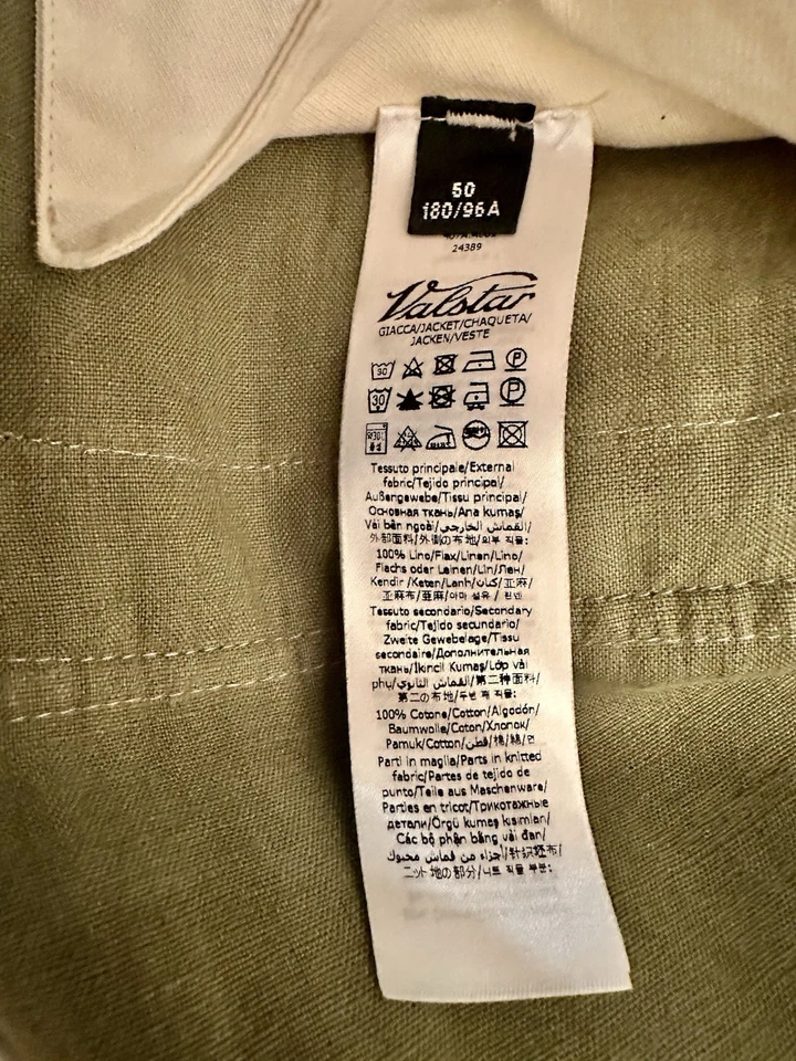 Valstar - Valstarino Linen Bomber Jacket - Green - IT 50 (Large) - Image 4 of 4