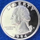 1994-S Washington Quarter 90% Silver Choice DCAM Proof