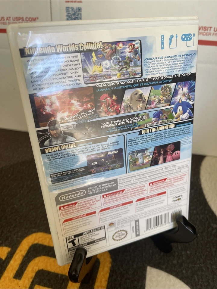 Super Smash Bros Nintendo Wii Family Party Action Fighting Video Game Complete - Image 2 of 4