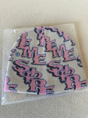 Supreme Slanted Gothic Outline Beanie - White Pink - NEW | eBay