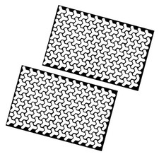 Car Rear Tail Light Stickers, 18.9" x 11.81" Honeycomb Graphic Black 2 PCS