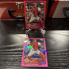 2023 Topps Chrome Magenta Refractor /399 Willson Contreras + Pink Refractor