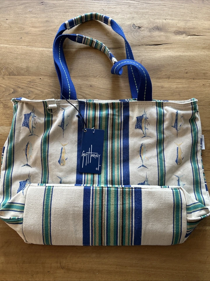 Bolso de Playa Guy Harvey Marlin Marlin MAhi Mahi Lona Nuevo con Etiquetas Foto 2 de 4