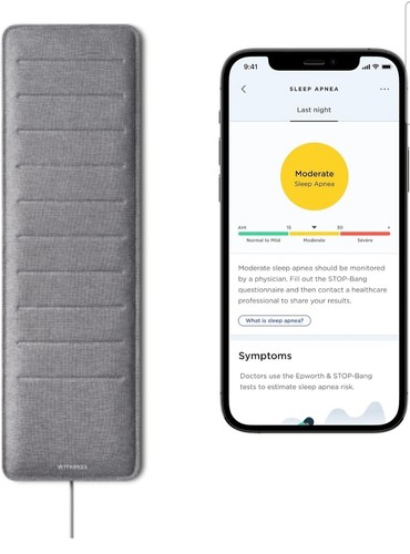Withings Sleep Analyzer Clinically Validated Under Mattress Sleep Tracker