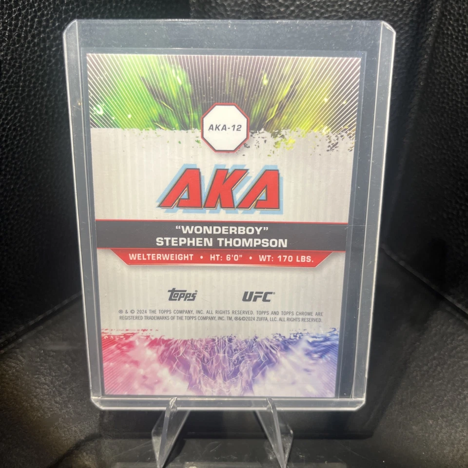 2024 Topps Chrome UFC - Aka Stephen Thompson #AKA-12 - Image 2 of 2