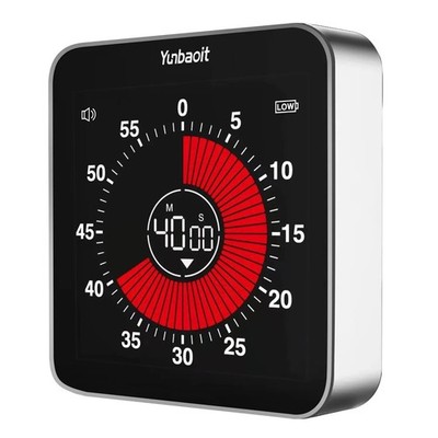 VT08 Pro Digitaler wiederaufladbarer visueller 60 Minuten Countdown/Up Timer mit 3