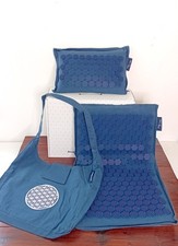 Pro 11 Wellbeing Eco Acupressure Mat and Pillow Set with Large Carry Bag Navy
