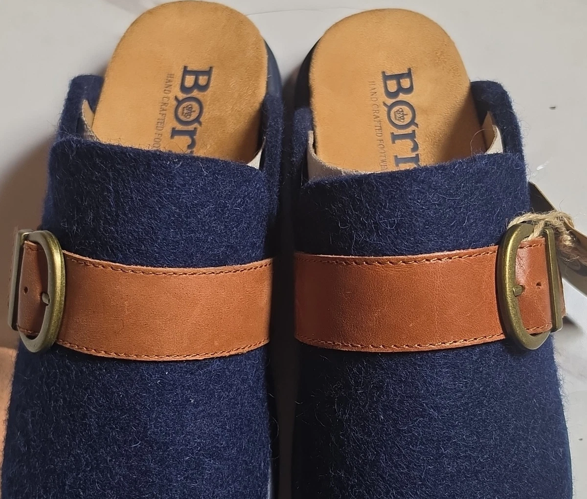 Born‎ Men\'s Green Wool Clog Slippers Brown Buckle Adjustable Strap US 6 Barefoot Clogs from @elnaturalistashoes We first spotted  main image 4