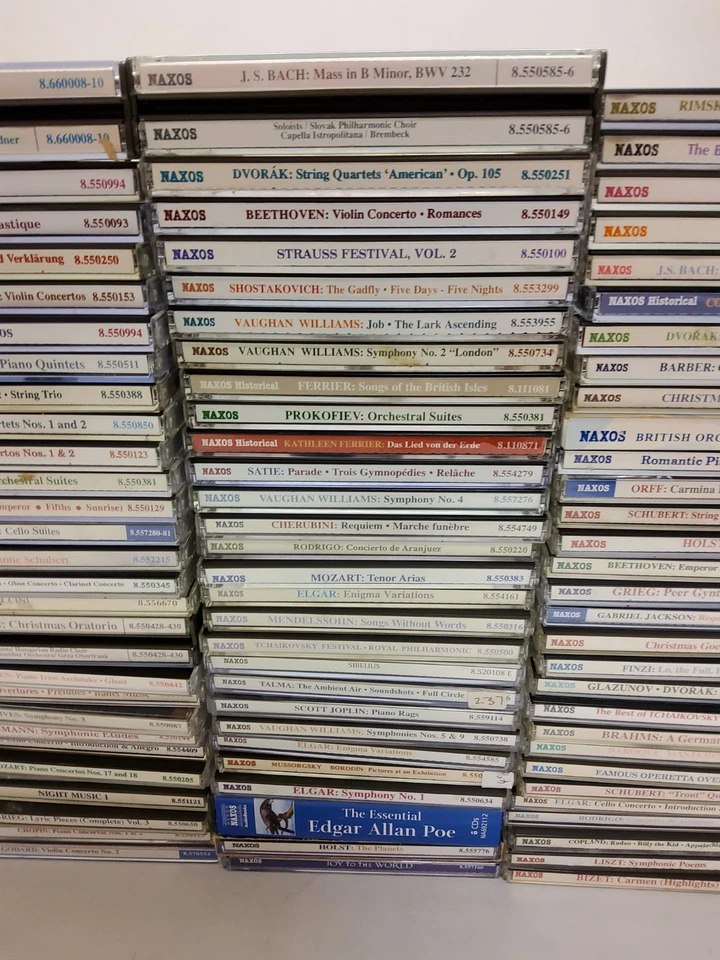 113 x Naxos Classical CD JobLot - Elgar Bach Holst Shubert Beethoven Brahms 47 - Image 4 of 4