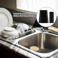 32 Pcs Rubber Feet for Sink Grid Kitchen Sink Rack Feet Protectors Black Rubb...