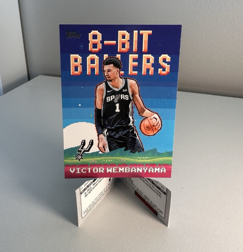 2025 Topps Basketball Victor Wembanyama #8B-4 8-Bit Ballers Insert Spurs⁠