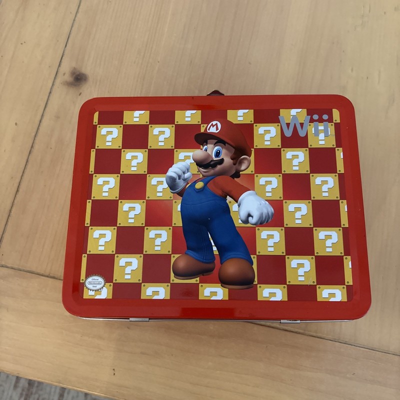 Mario Bros Wii Tin Lunch Box