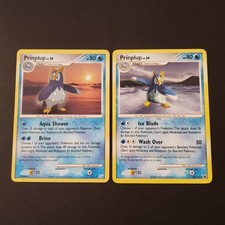 2 Cards Prinplup 2007 6/12 and 2008 44/100 Pokemon Cards LP Lightly Played