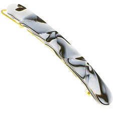 French Classic Skinny Rounded Hair Barrette - Bomb