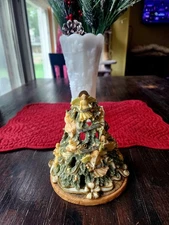 Vintage Christmas Tree Votiveange Gifts Tea Light Candle Holder
