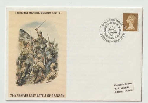 25/11/1974 UK GB Cover - Royal Marines Museum - 75th Ann. Battle of Graspan