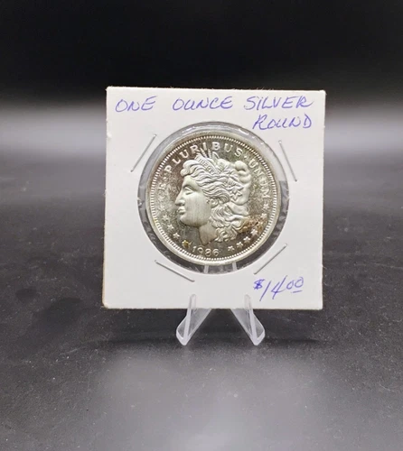 Vintage 1986 Silver Trade Unit Morgan (style) Eagle One Troy OZ 999 Fine Silver