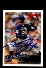 Signed Baseball Card Auto 2010 Topps #US-77 John Axford Milwaukee Brewers