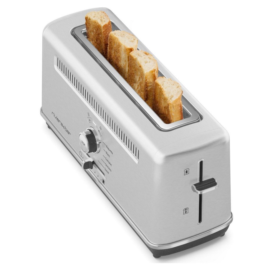 Grille-pain 1 fente Riviera & Bar QGP660 en acier inoxydable brossé durable