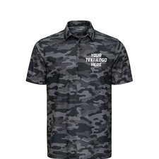 Camo Polo Shirt Men's Casual Print On