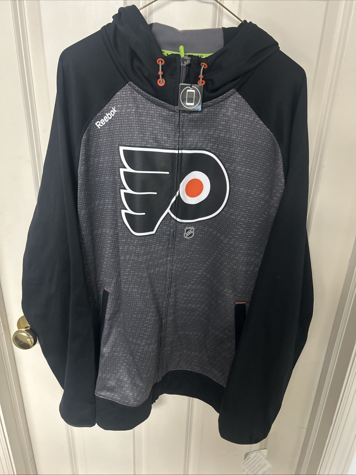 Philadelphia Flyers Mens Jacket Reebok Center Ice Collection NHL Size XL W/TAGS