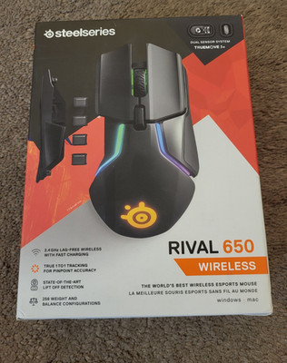 SteelSeries Rival 650 Wireless Black Gaming Mouse Missing DONGLE